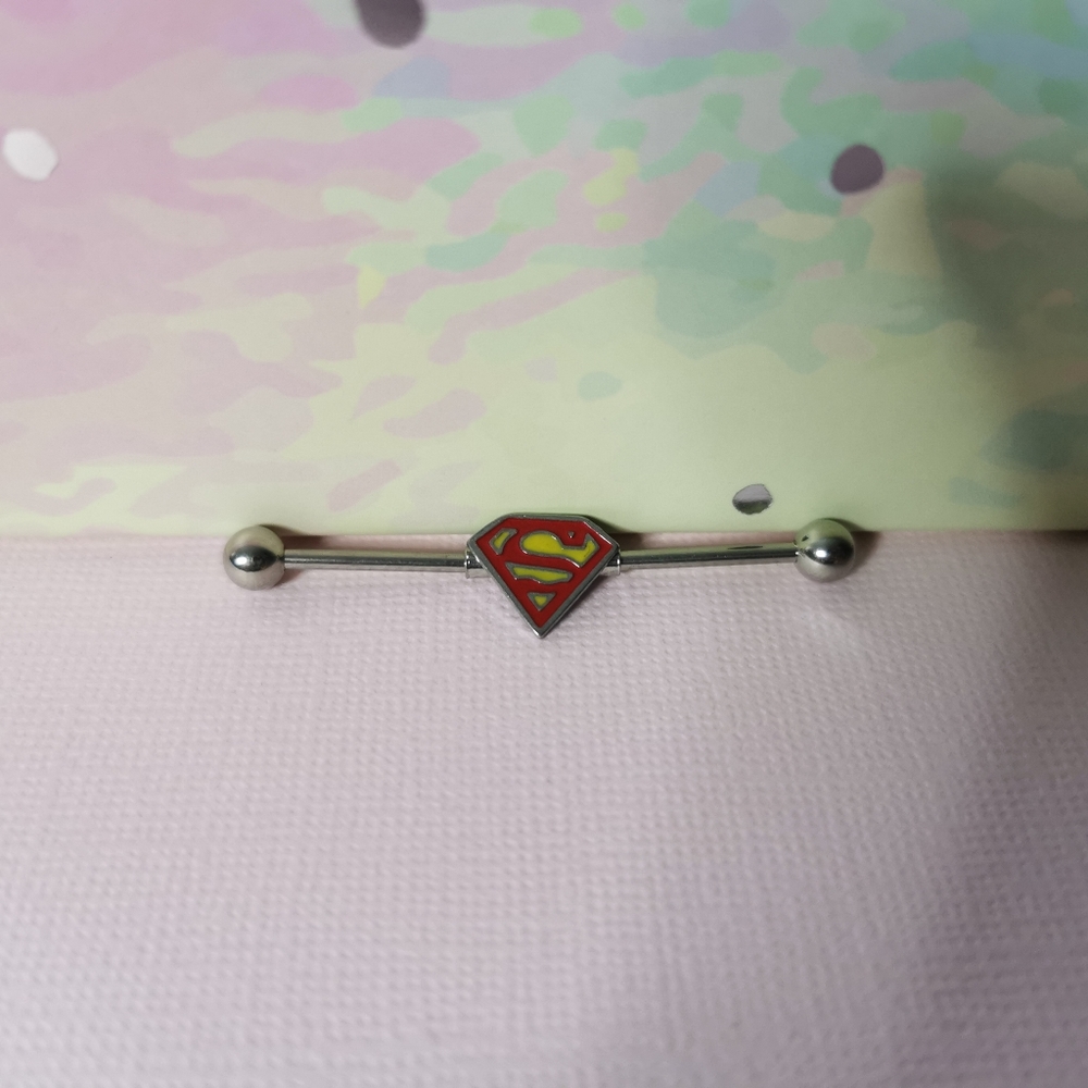 Superman industrial percing